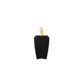 20" Square Baston Fire Pillar - GFRC Concrete - Black - Match Lit - Liquid PropaneOPT-BSTON20-BLK-LPOPT-BSTON20-BLK-LP