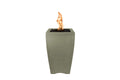 20" Square Baston Fire Pillar - GFRC Concrete - Ash - Match Lit - Liquid PropaneOPT-BSTON20-ASH-LPOPT-BSTON20-ASH-LP
