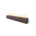 72" Rectangular Eaves Fire Pit - Powder Coated Metal - Java - Natural GasOPT-LBTPC72-JAV-NG