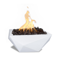 Gladiator 36" - Fire Bowl  - Metal Powder Coat - White - 12 Volt Electronic Ignition  - Liquid PropaneOPT-GLDPC36E12V-WHT-LP