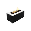 Merona Fire Pit 46" - Powder Coated White Top & Black Base - Match Lit