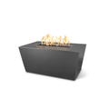 60" Rectangular Mesa Fire Pit - Powder Coated Metal - Silver Vein - Match Lit - Natural GasOPT-PCTT6024-SLV-NG