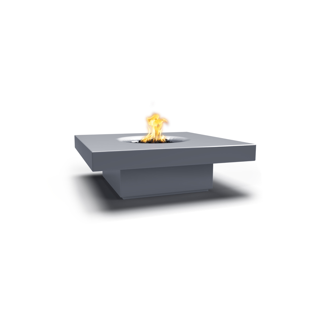 48" Square Balboa Fire Table - GFRC Concrete - Gray - Match Lit - Natural GasOPT-BAL48-GRY-NGOPT-BAL48-GRY-NG