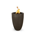 22" Round Castillo Fire Pillar - GFRC Concrete - Chocolate - Match Lit - Liquid PropaneOPT-CSTO22-CHC-LPOPT-CSTO22-CHC-LP