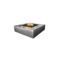 42" Square Quad Fire Pit - Stainless Steel - Plug & Play Electronic Ignition - Liquid PropaneOPT-QDSS42EKIT-LP