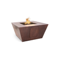 Redan 48" Hammered Copper Fire Pit - Match LitOPT-SQ48CPM