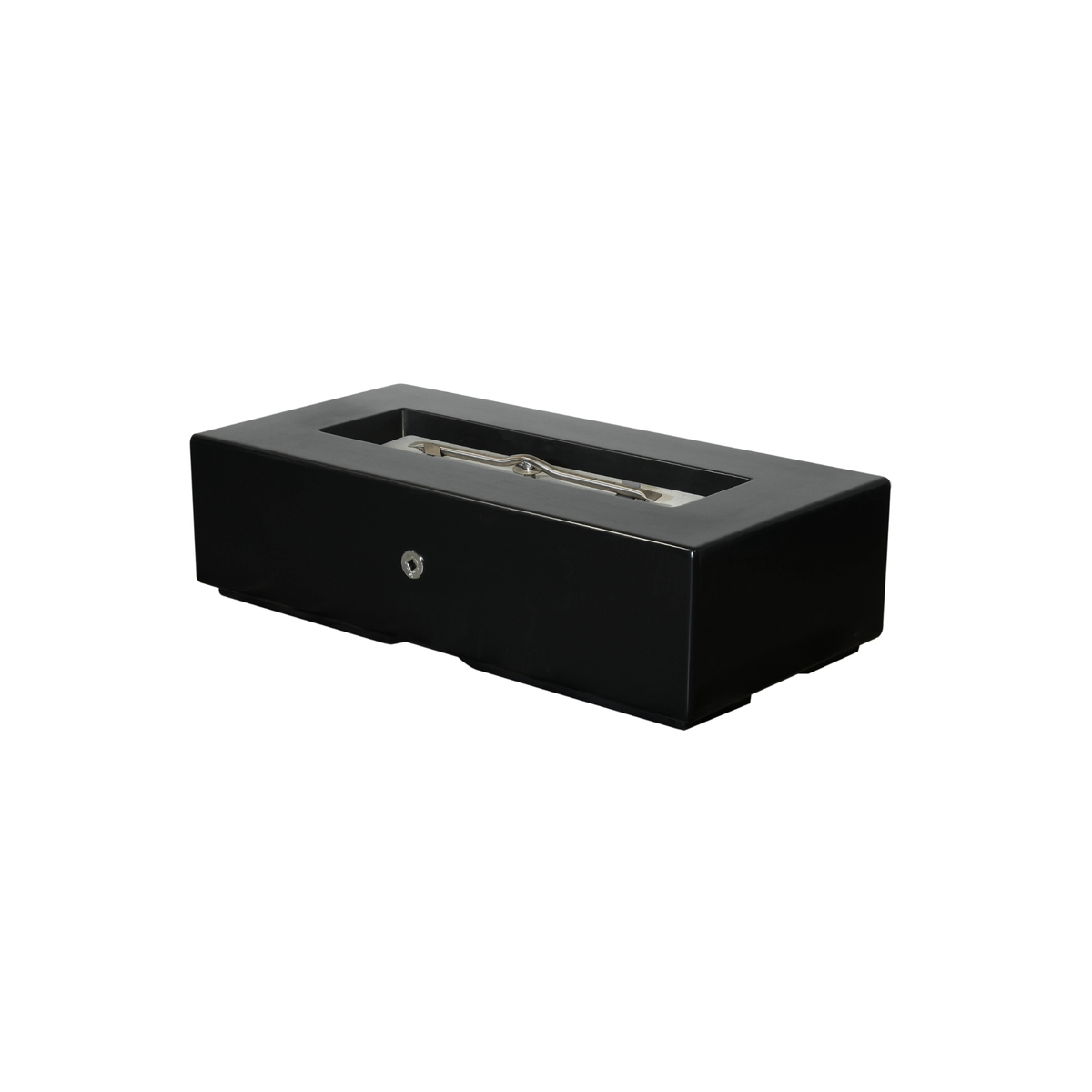 60" Rectangular Regal Fire Pit - GFRC Concrete - Black - Match Lit with Flame Sense - Liquid PropaneOPT-RGL60FSML-BLK-LP