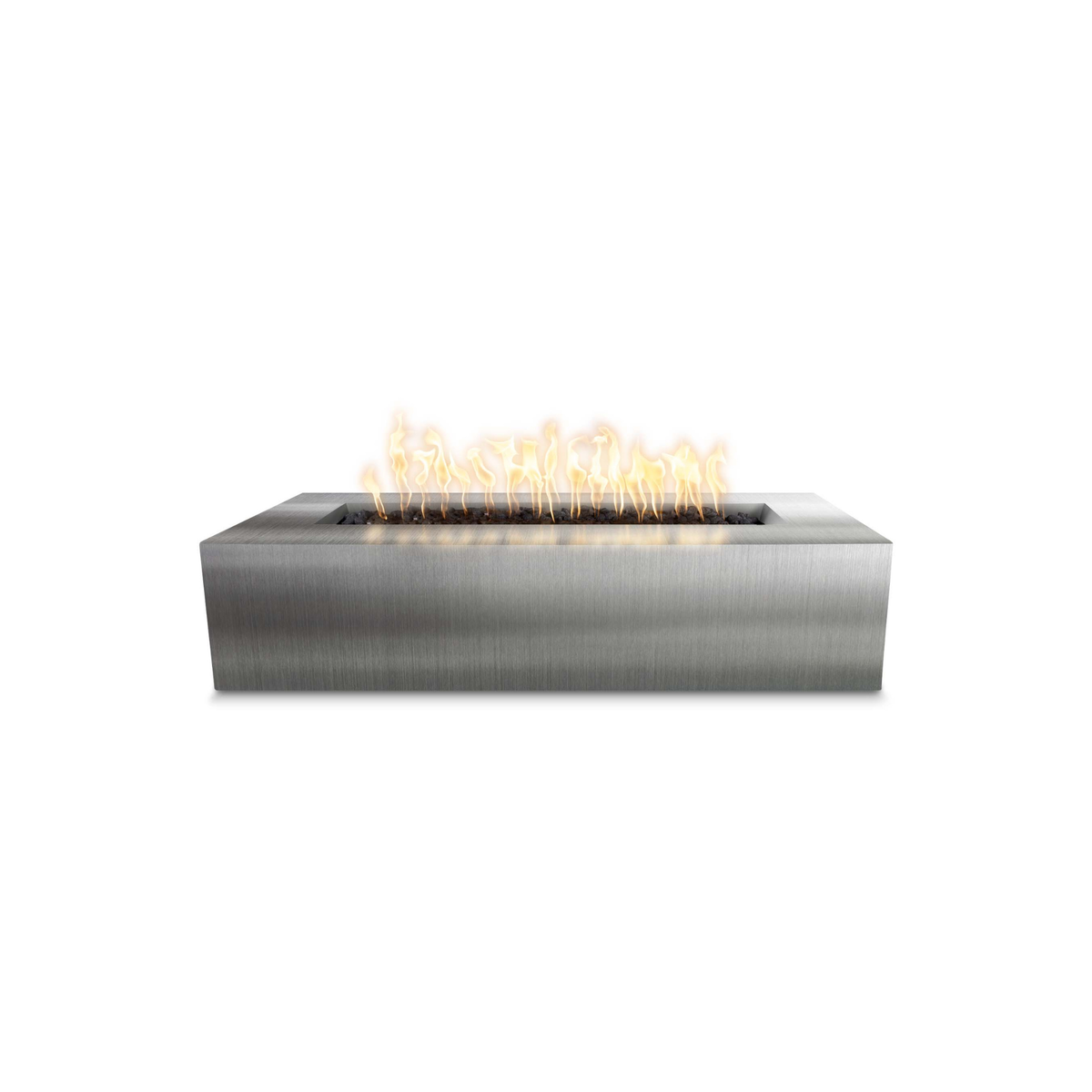 54" Rectangular Regal Fire Pit - Stainless Steel - Plug & Play Electronic Ignition - OPT-RGLSS54EKIT
