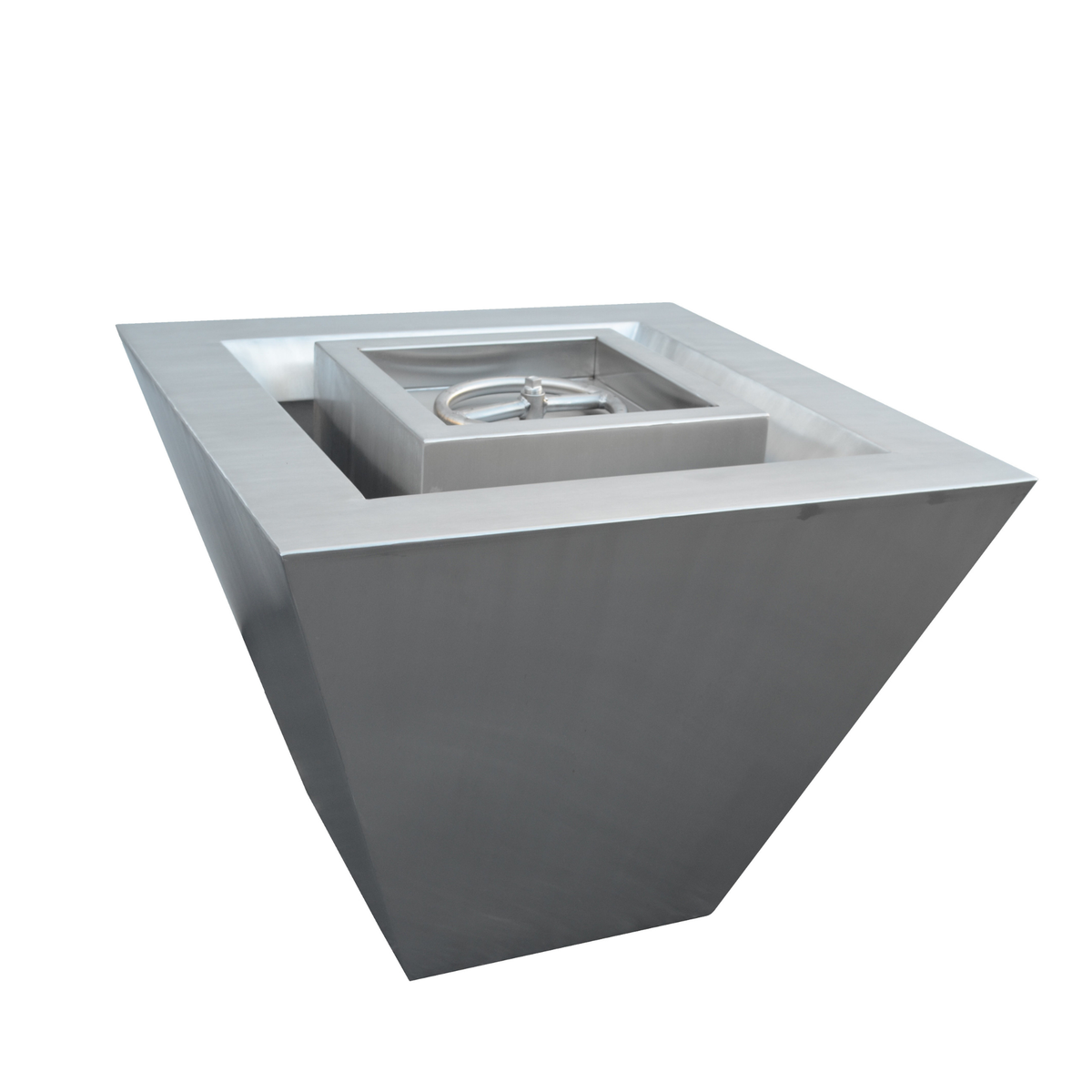 Vista 24" Stainless Steel Fire Pit - Match Lit